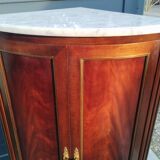 Antique Louis XVI style corner unit with marble top