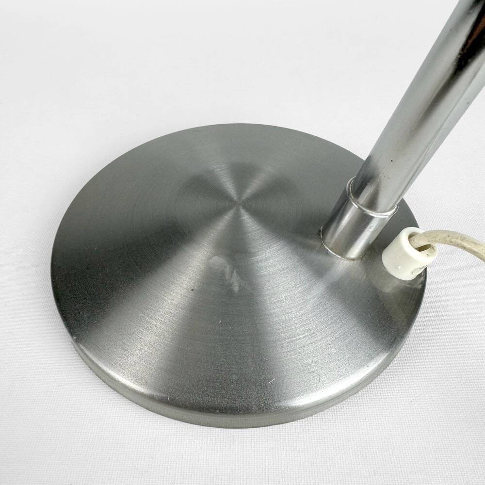 Flexible brushed aluminum lamp from the 60s