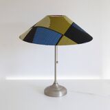 Vintage Ikea floor lamp and printed conical shade