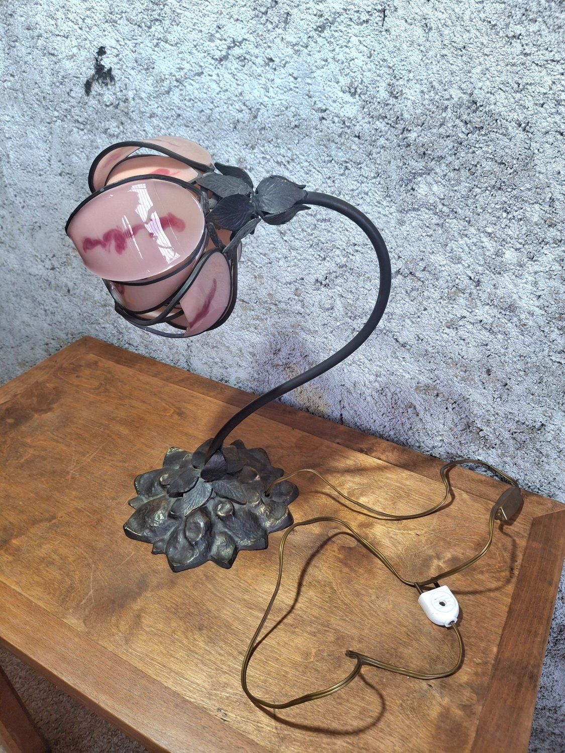 Desk lamp / accent lamp signed Cara Merot, 20th century, inspired by