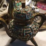 Terracotta teapot signed