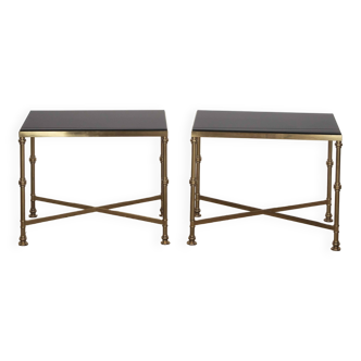 Pair of 20th Century French Brass Side Tables