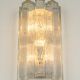 Large pair of wall sconces in brass and Murano glass by Doria, Germany, 1960s.
