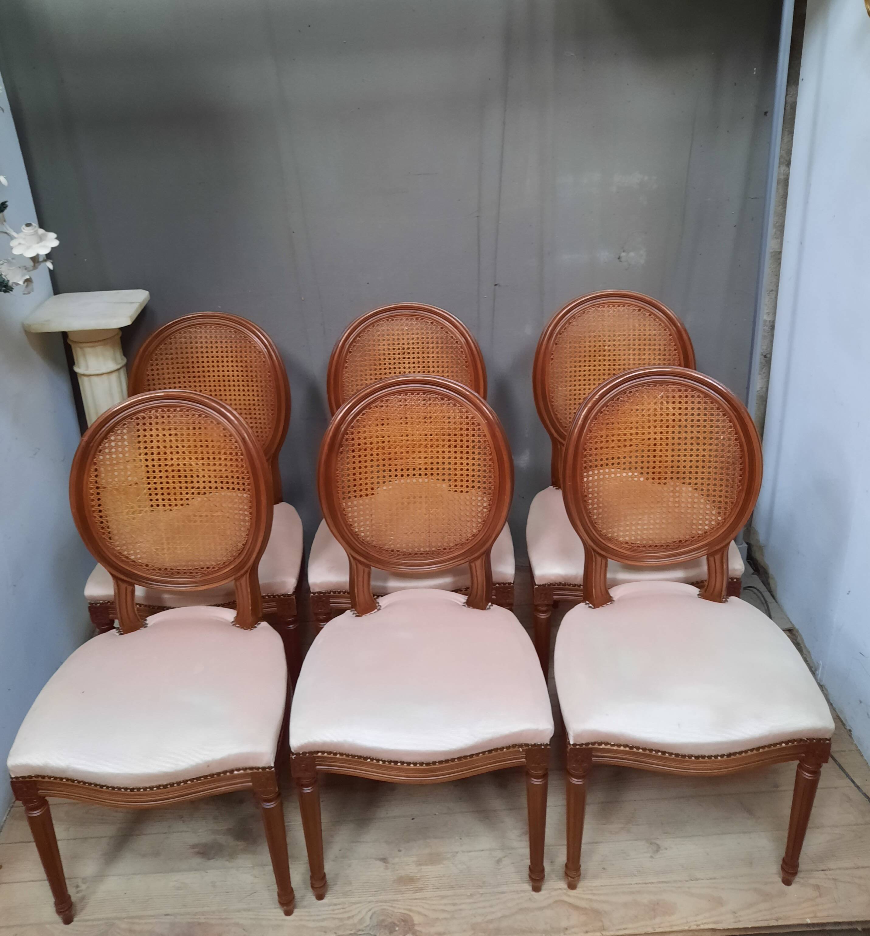 Set of 6 Louis XVI style chairs