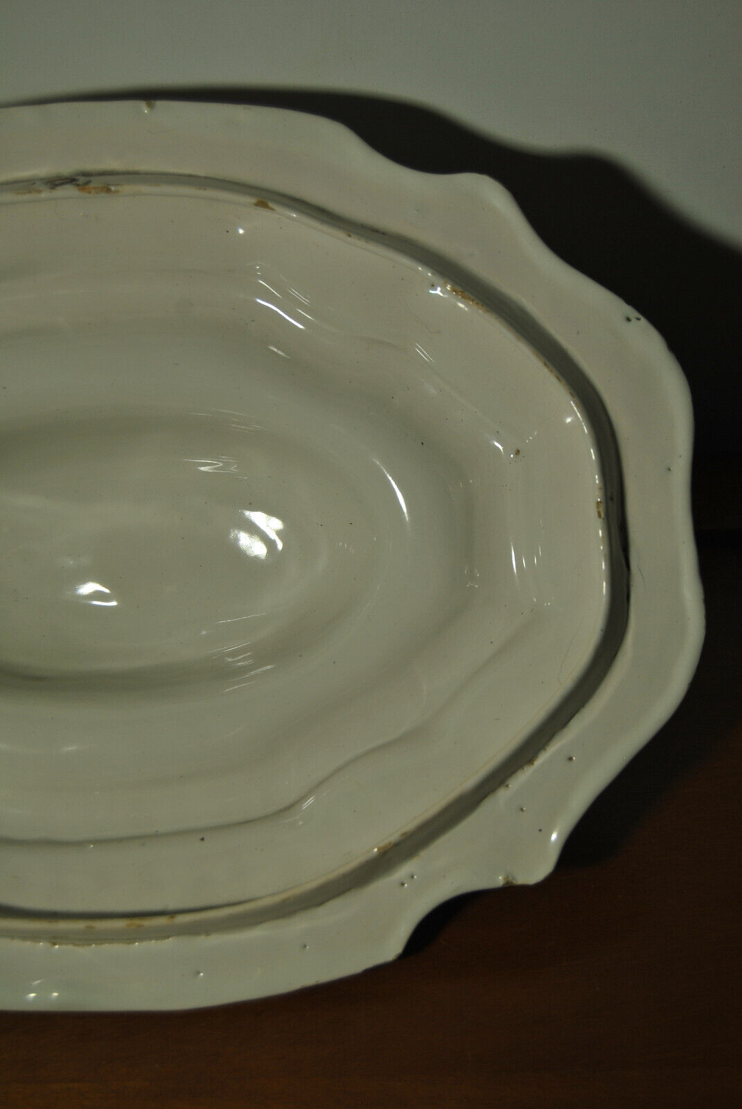 Vegetable soup tureen lid Moustiers 18th century South France