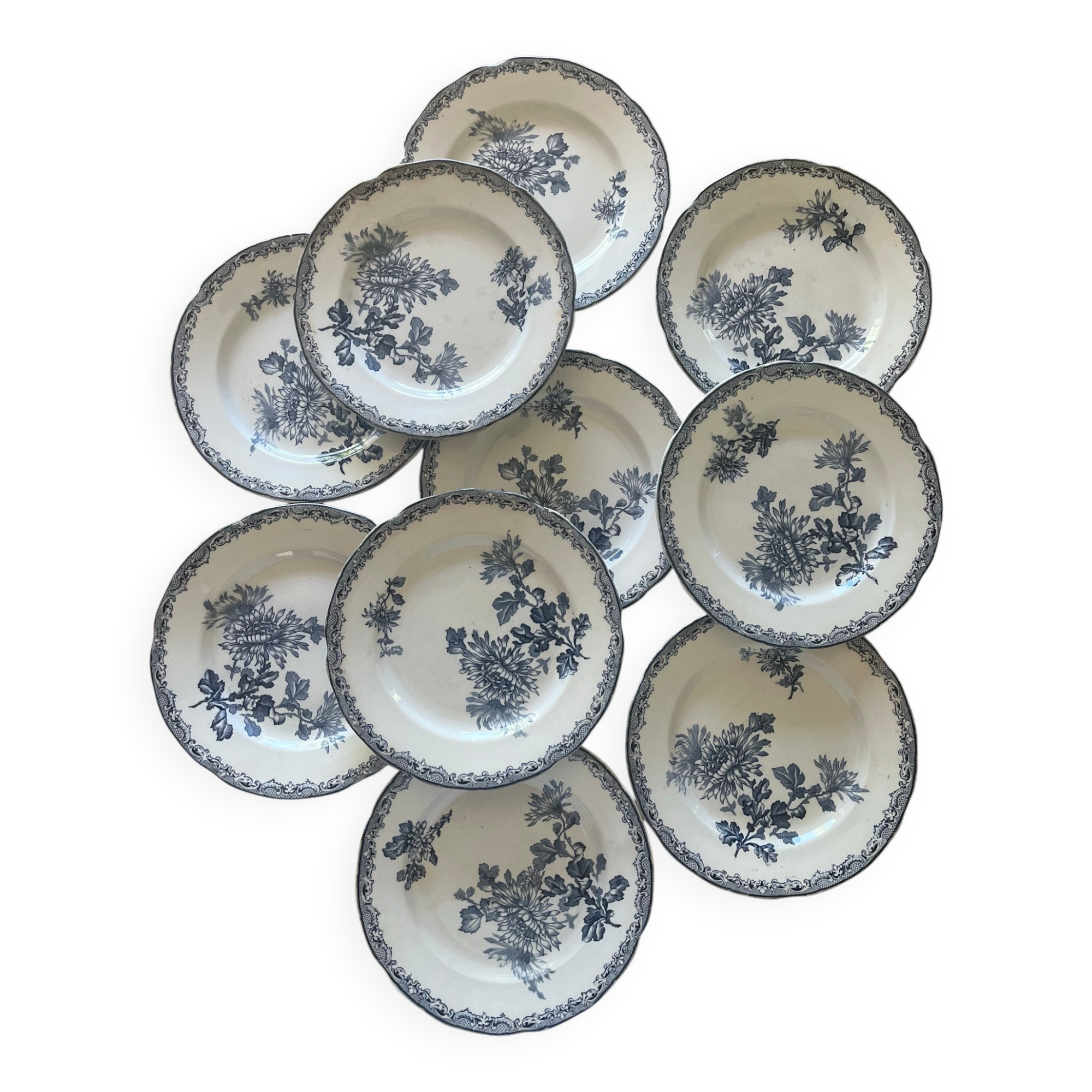 10 ironstone plates
