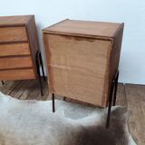 2 furniture or vintage boarding school bedside table