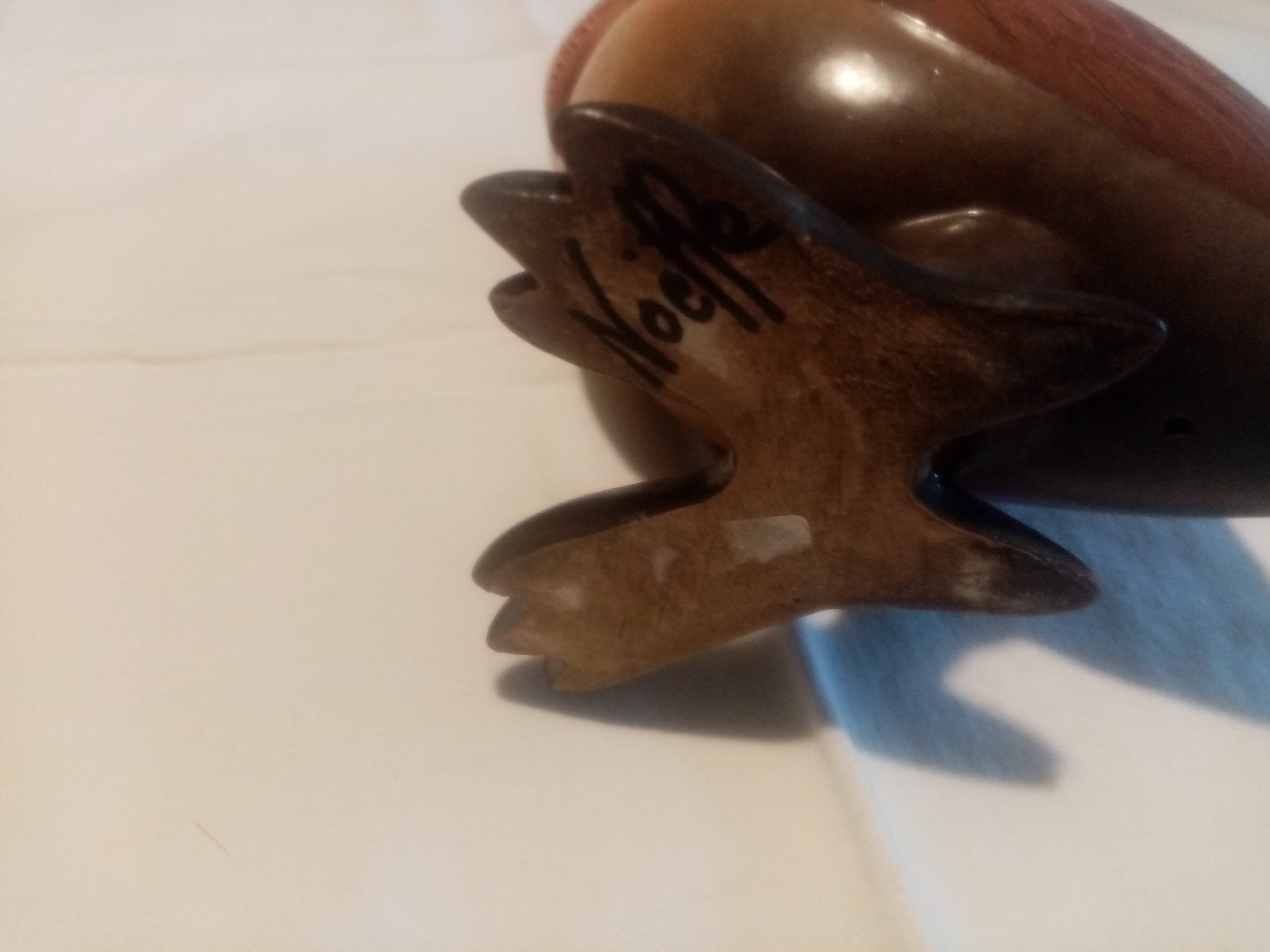 Beautiful ceramic owl from the 70s signed noelle