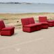 5-seater modular sofa, France, late 1970s.