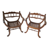Paire de fauteuil Dagobert