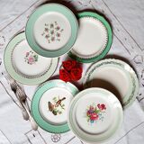 Flat earthenware plates