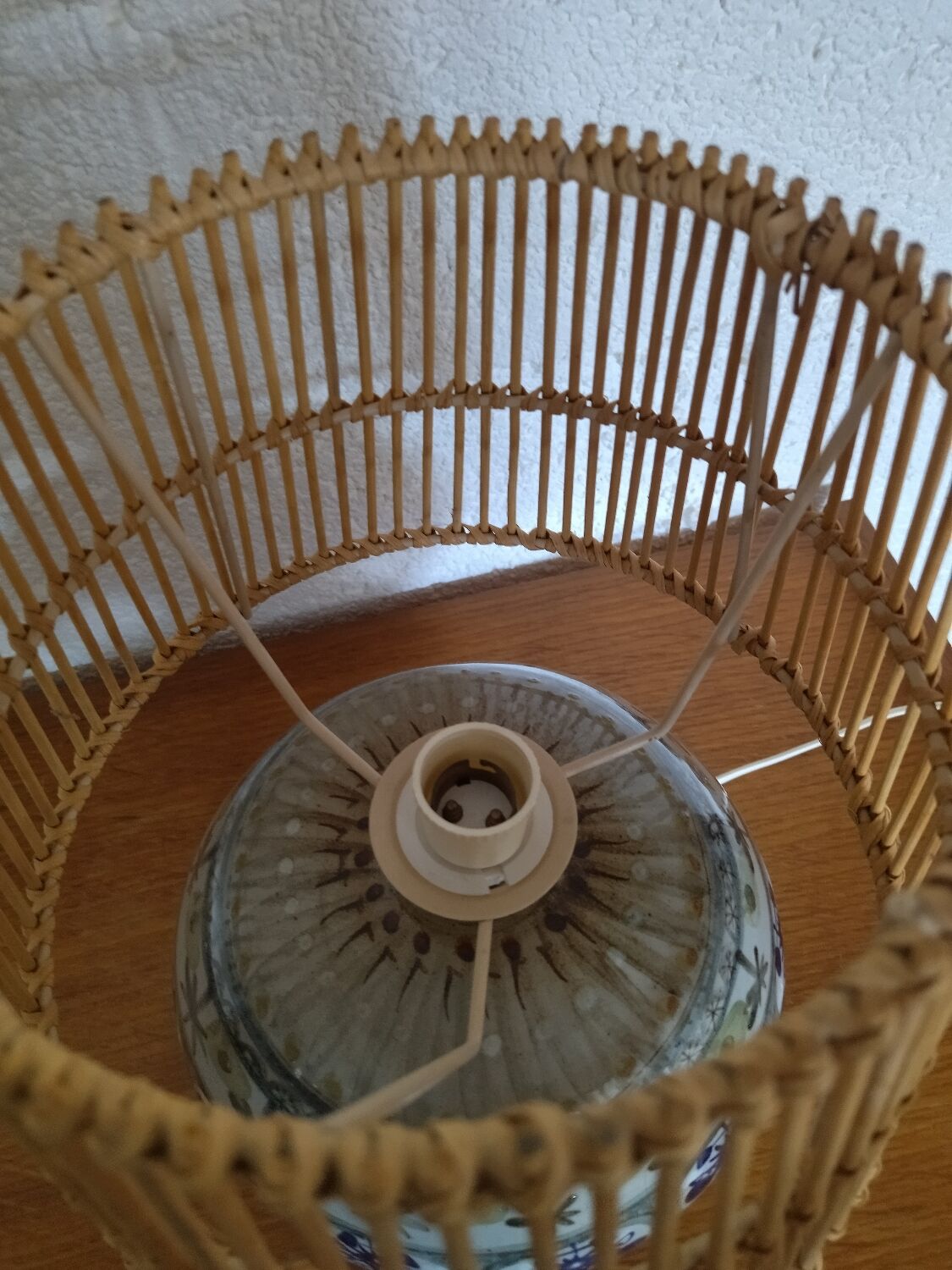 Pied de lampe vintage par Helguen Keraluc
