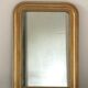 Miroir ancien Louis Philippe perlé doré vintage 56x80cm