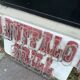 Buffalo Grill sign plate with neon