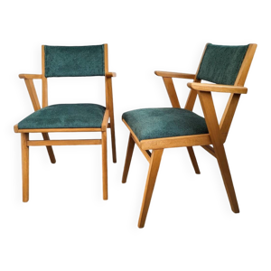 2 fauteuils bridge en - velours