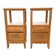 Art Deco pair of bedside tables in oak, 1930s.