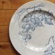 Round ironstone dish decorated with vines and grapes, late 19th-early 20th century