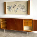 Sideboard and Matching Decorative Art Piece from the Ocean Liner "SS Rotterdam" 1950’s