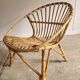 Fauteuil en rotin vintage