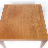 Side table in teak of Danish design manufactured by Haslev Furniture in the 1960s