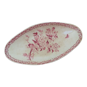 Ravier in iron earth of Gien model Pink hawthorn