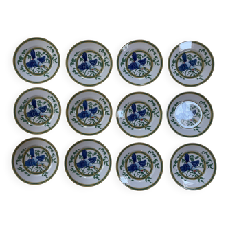 Service porcelaine de Limoges Hermès collection Toucans 1986