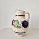 Pichet à eau, vase en grès vintage de style portugais
