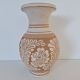 Vase / Poterie d'art artisanal crème et beige