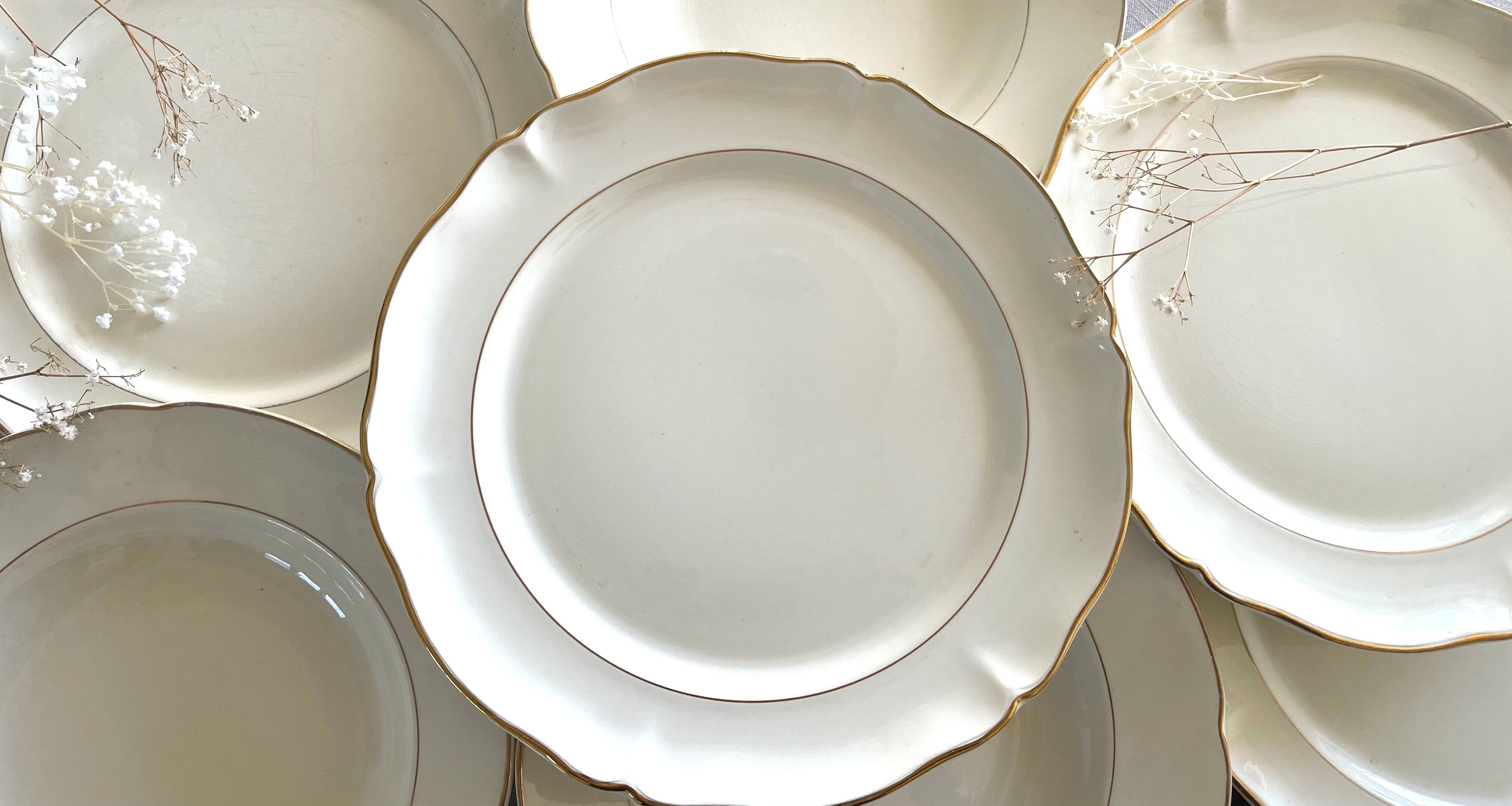 12 plates Villeroy & Boch 1950