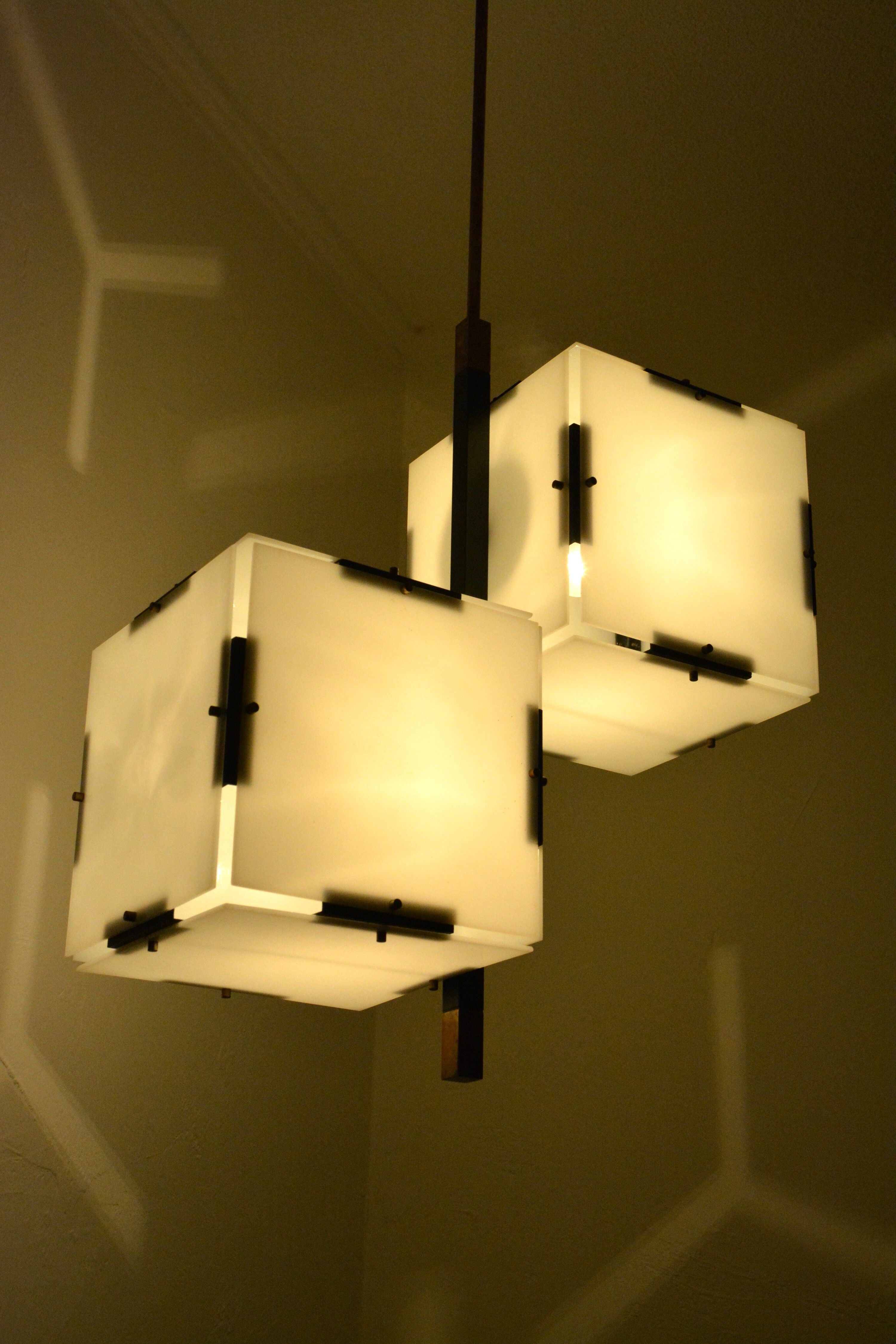 Stilux chandelier 60s Italy