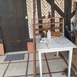 Ancienne paire de portes d'armoire forme arrondie