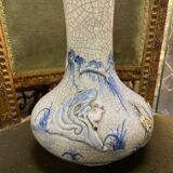 Vase porcelaine craquelé XIX