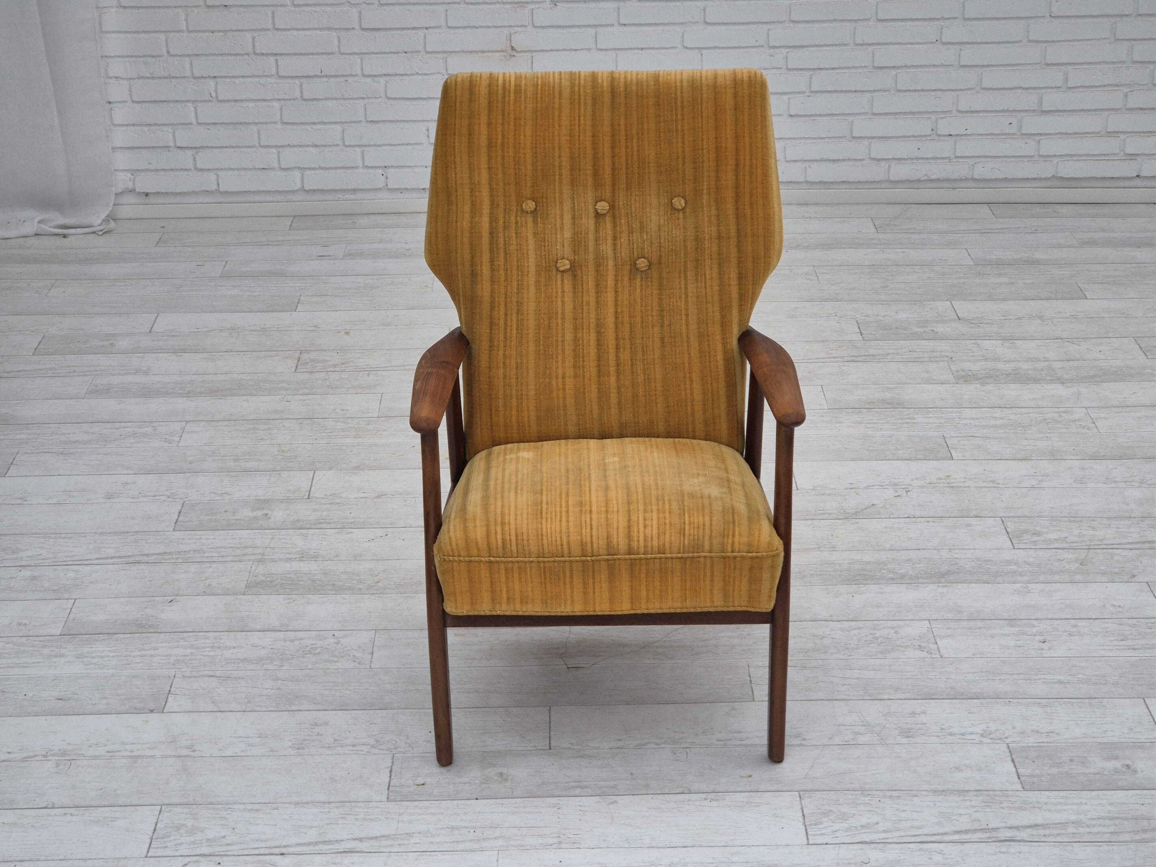 1960s, Danish design by Kurt Olsen, armchair model 230, original condition.