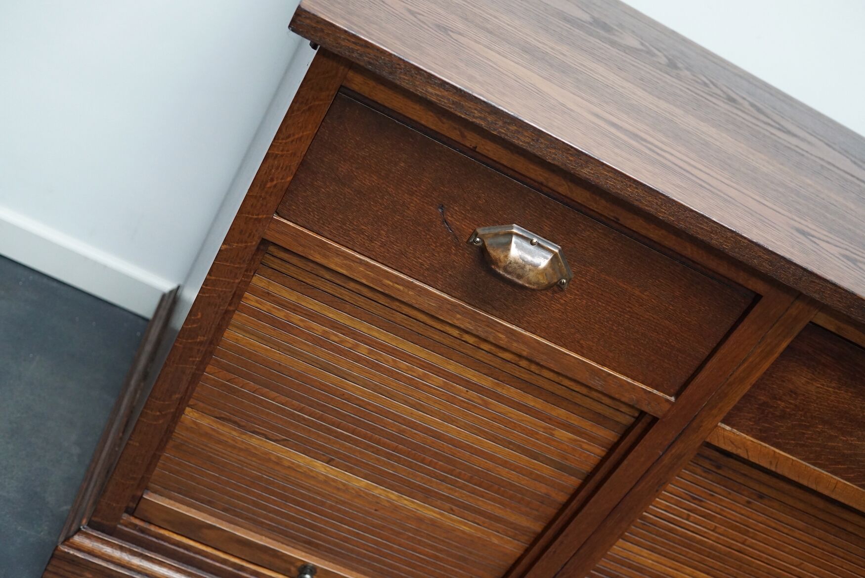 Dutch oak sideboard filing cabinet, 1930s