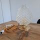 Chiseled glass table lamp