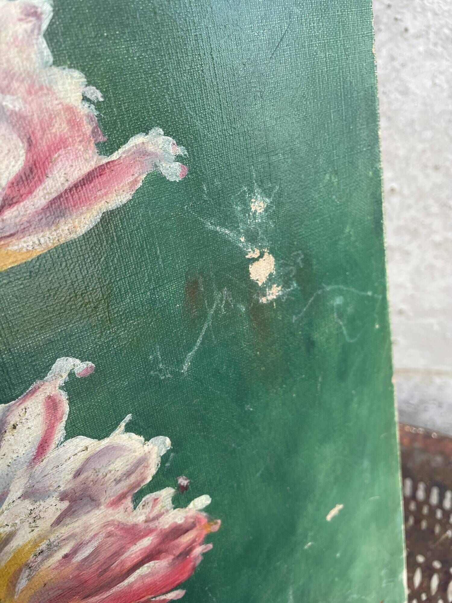 Old oil on canvas signed Paul Follain. 1915