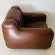Fauteuil prototype en simili cuir marron par Michel Ducaroy, France années