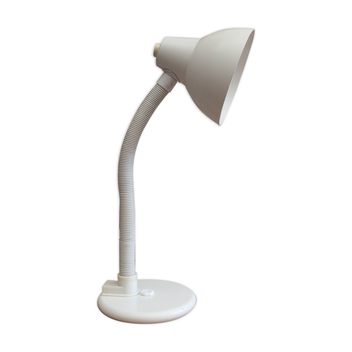White aluminor desk lamp 80's