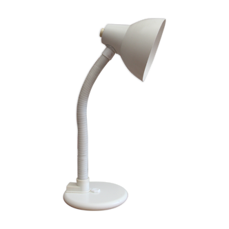 White aluminor desk lamp 80's