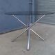 Vintage chrome foot round table