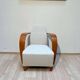Fauteuil espagnol en hêtre et contreplaqué, années 1990.