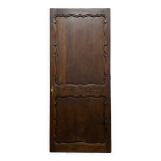 Old moulded oak door