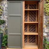 Parisian solid oak wardrobe 1960