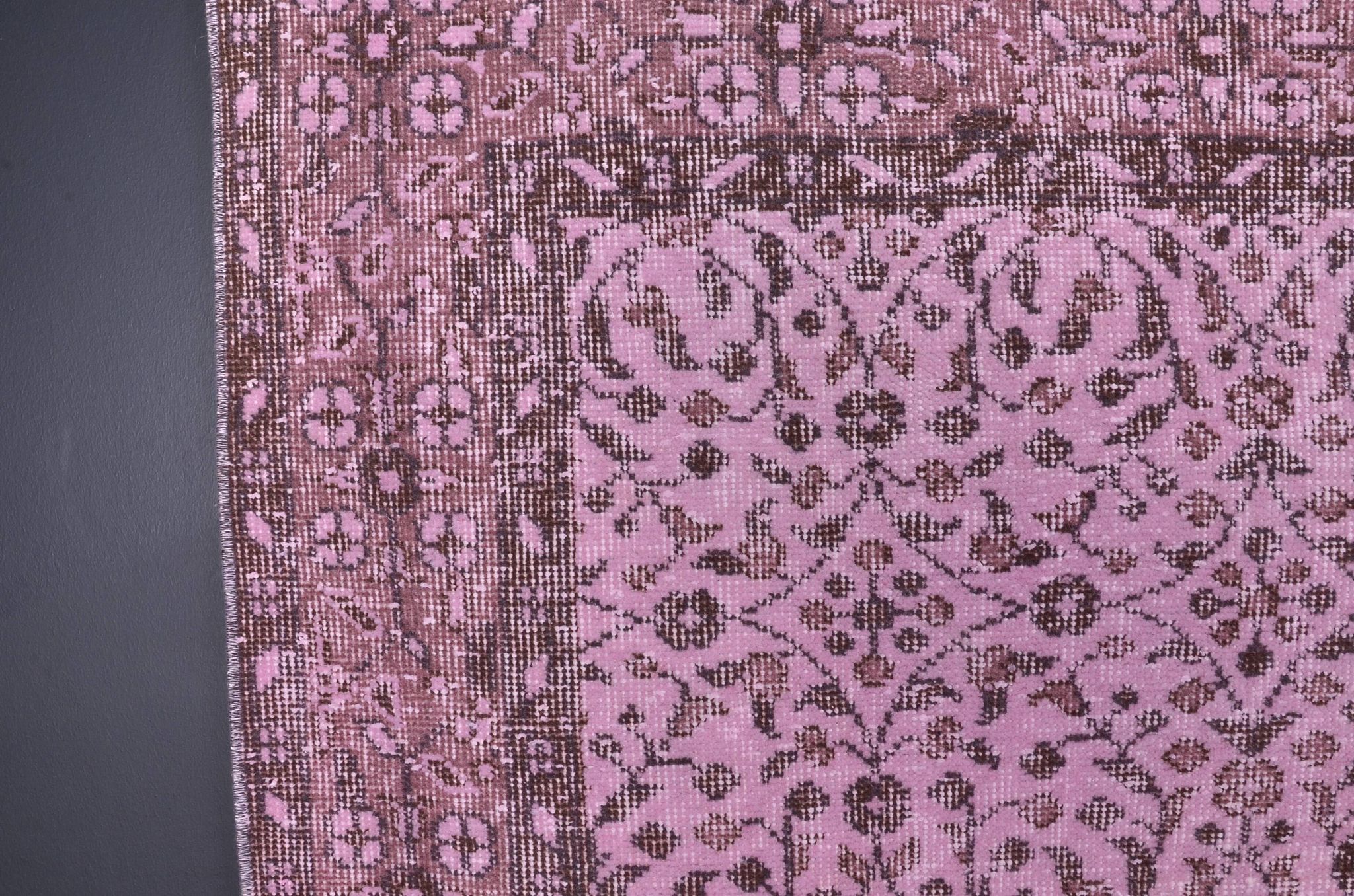 Pink Anatolian Vintage Oushak Rug sku2347
