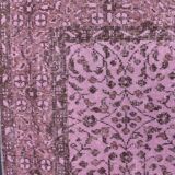 Pink Anatolian Vintage Oushak Rug sku2347