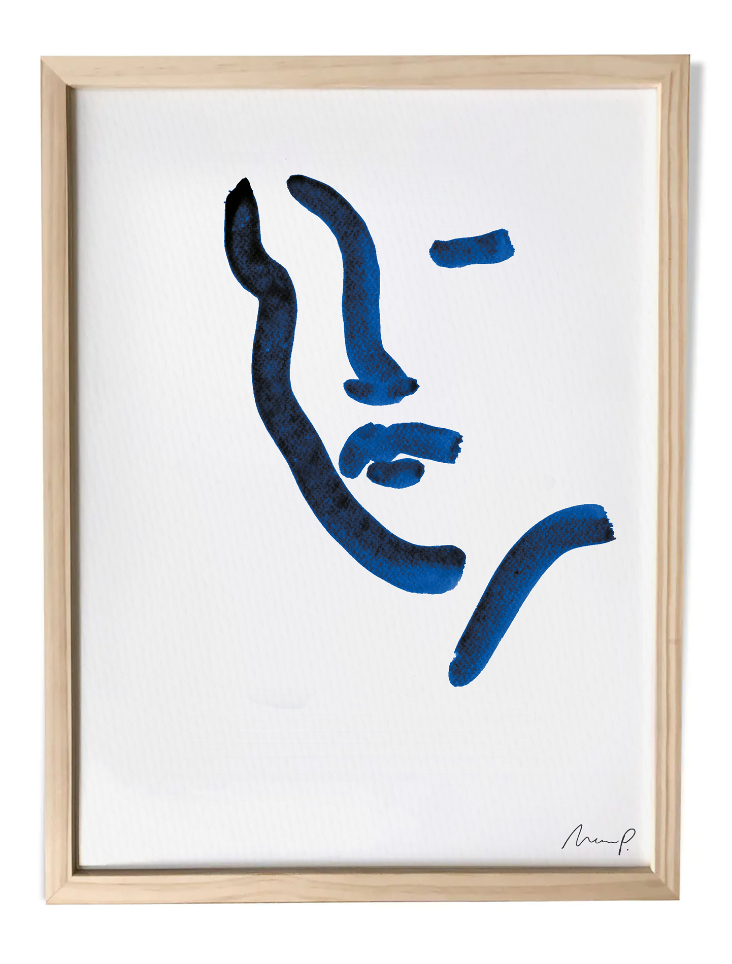 Illustration "Blue Portrait 6"