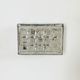 Rectangular embossed glass wall lamp from Limburg, Germany 1970