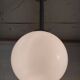 Opaline globe pendant light - mid-20th century