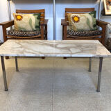 Marble rectangular coffee table