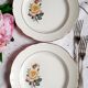 Flat plates mismatched in golden edges